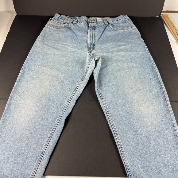 Y2K Levi's Jeans Men's 38x29* 560 Loose Tapered Light Blue Faded Denim Tag 38x30 - Picture 1 of 16